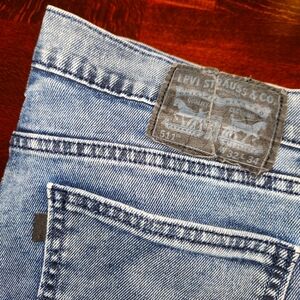 Levi's 511 Blank Black Tab - Men's 32 Waist 34 Length - Blue Jeans